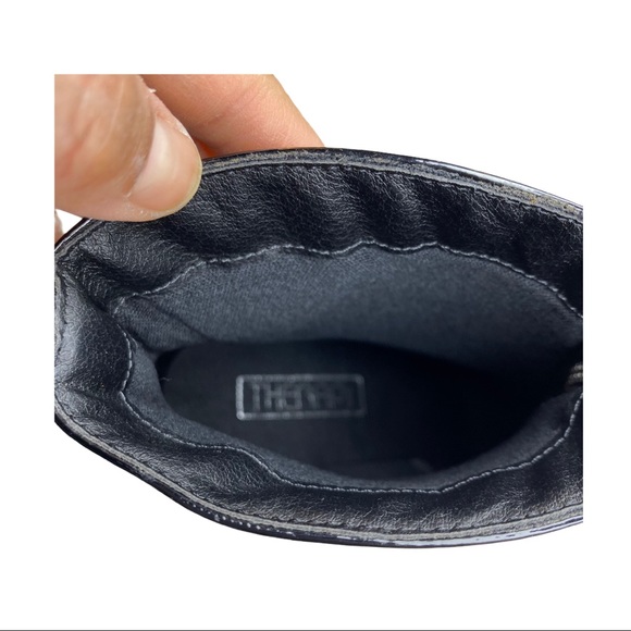 Black Patent Faux Leather Pointed Toe Ankle Bootie - Picture 9 of 11